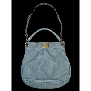 Marc by Marc Jacobs Classic Q Hillier Blue Pebble Leather Hobo Bag